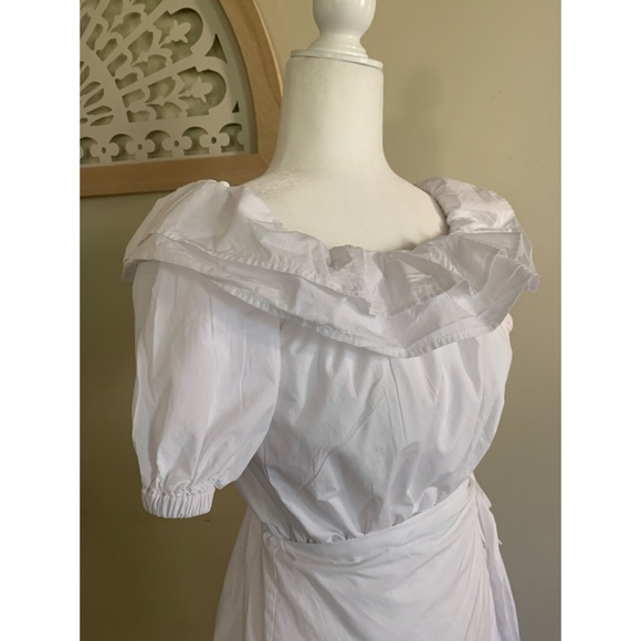 Lovers + Friends White Ruffle Side Tie Mini NEW - Picture 7 of 10